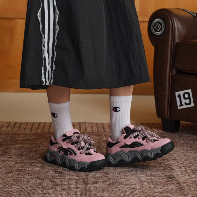 Кроссовки Champion Skate Shoes Low Top Pink Frost Black Women's - изображение 8