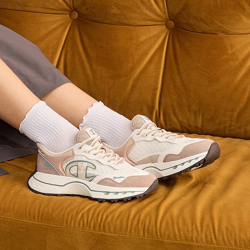 Кроссовки для бега Champion Low Top Беговые кроссовки Женские Светло-серый Умбра Молочно-белый - изображение 7