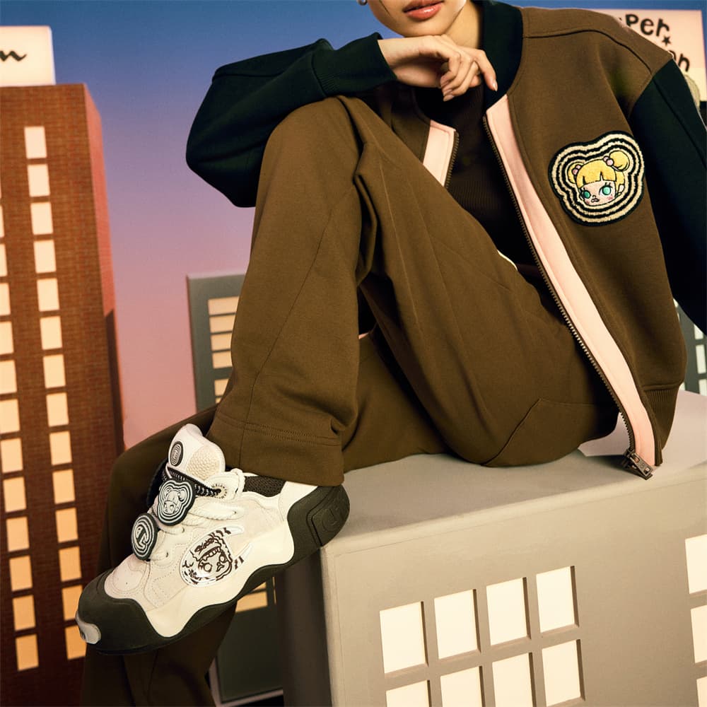 Кроссовки POP MART X Champion Молли Пухлые туфли AutoSkate V1 Молли Низкие Кроссовки для скейтбординга Женские Кофейно-коричневый - изображение 7
