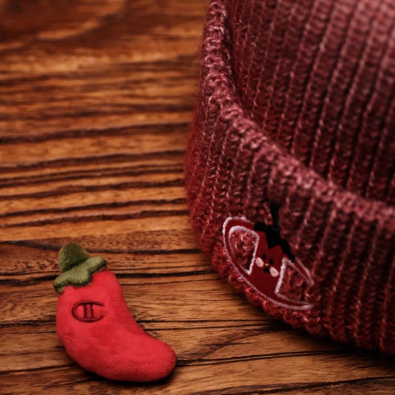 Шапка Champion Хотпот FW25 Минималистичный Универсальный черный Модный Контрастные цвета Удобный Термозащитный Утолщенный 100% акрил Шапки-бини Унисекс Парный - изображение 6