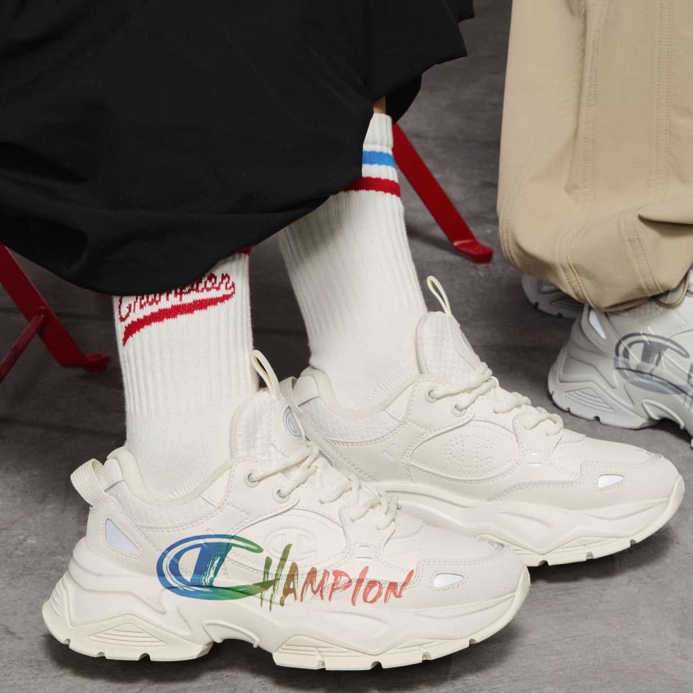 Кроссовки Champion Low Top Crepe Sneakers Женские Молочно-белый CAESAR Синий - изображение 7