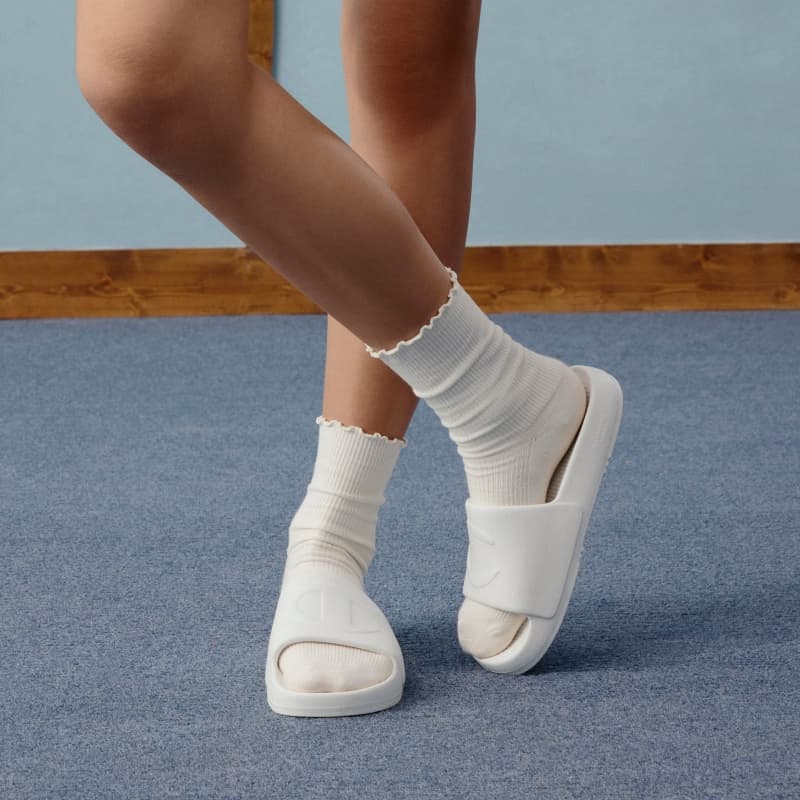 Сандалии Champion Шлепанцы Унисекс Молочно-белые - изображение 7