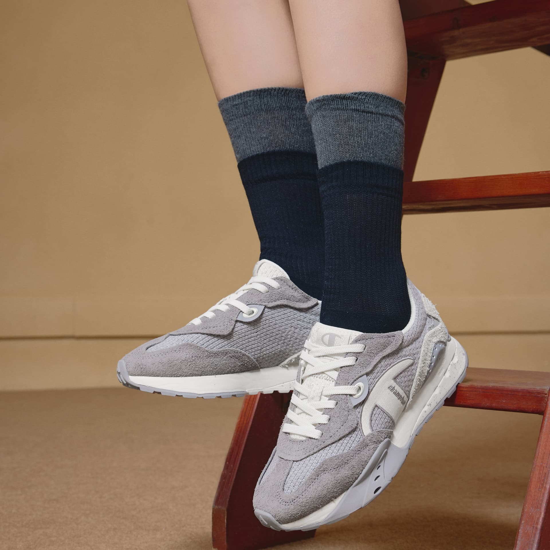 Кроссовки Champion Casual Low Top Wolf Gray/Alloy Gray Women's - изображение 6