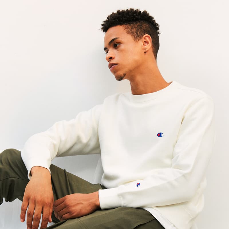 Кофта Champion Basic Crewneck Sweatshirt White - изображение 3