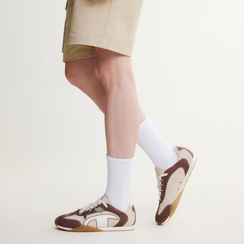Кроссовки Champion Повседневная обувь Low Top Карамельно-коричневый Кремово-абрикосовый Рис Женские - изображение 7