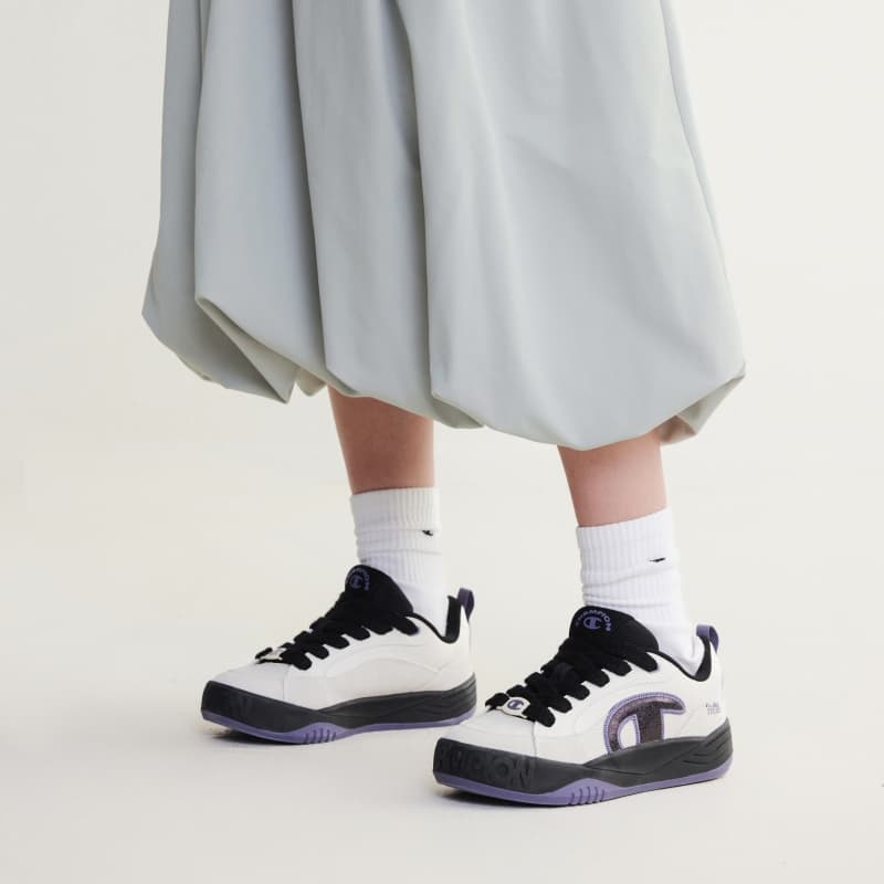 Кроссовки Champion Skate Shoes Low Top Молочно-белый Черный Женские - изображение 5