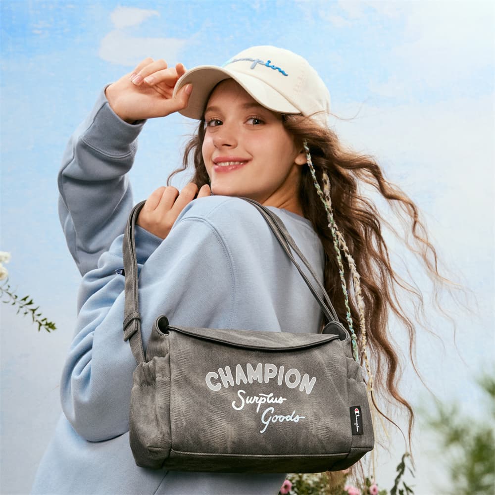 Мини-сумка Champion Denim Сумка через плечо Стандартная (Стандартная) Унисекс Лунный камень Синий Дымчатый Серый Гелиолит Серый - изображение 15