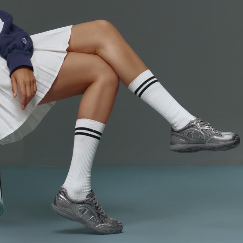 Кроссовки Champion Low Top Повседневная обувь Женская Лунный свет Серебристо-Серый - изображение 8