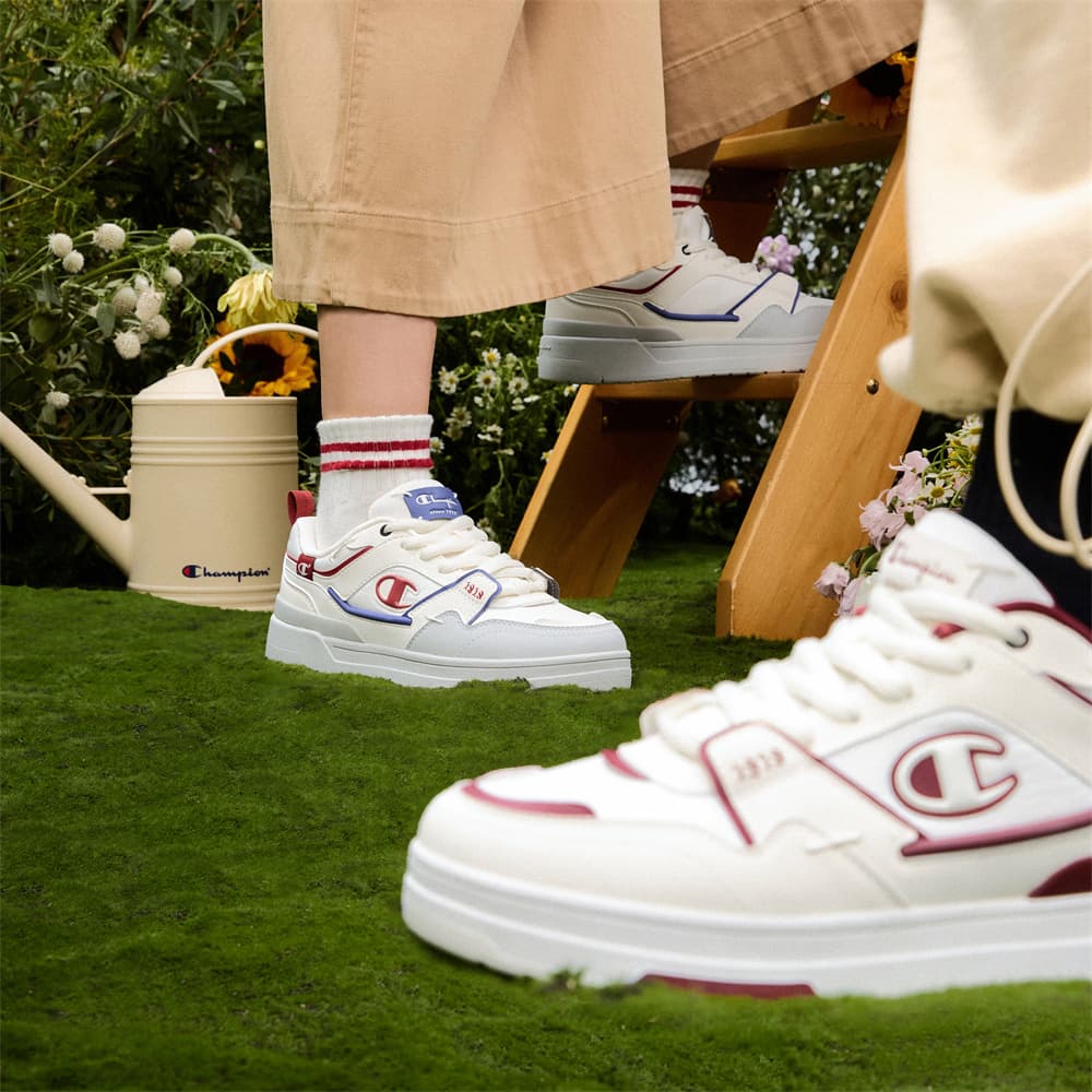 Кроссовки Champion Trainer Skate V1 Milk White/Student Red - изображение 8