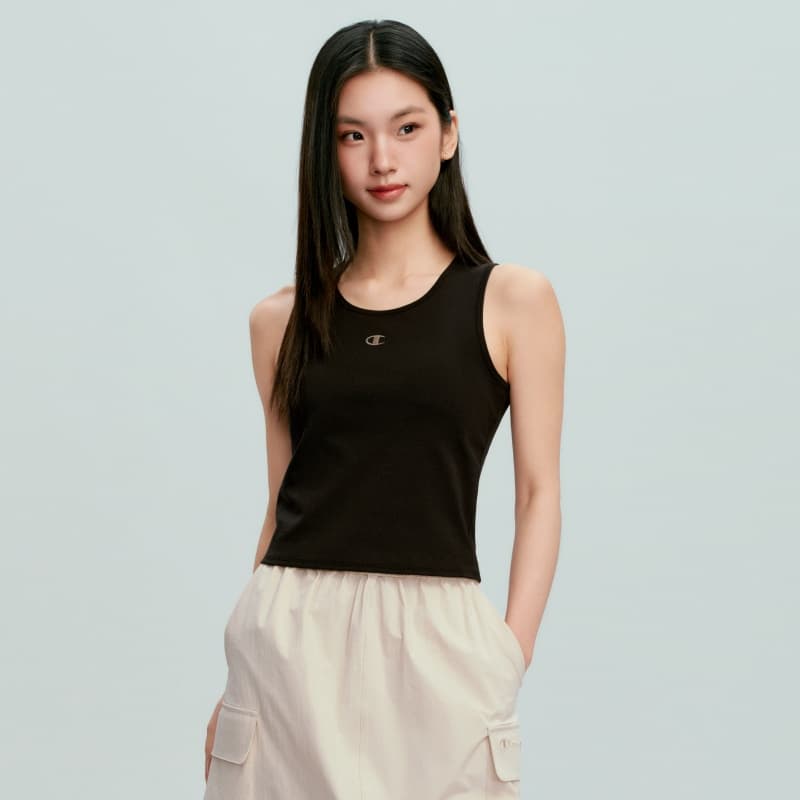 Майка Champion SS26 AUTHENTIC Коллекция Удобный модный универсальный повседневный без рукавов Версия для США Майка Женский - изображение 3