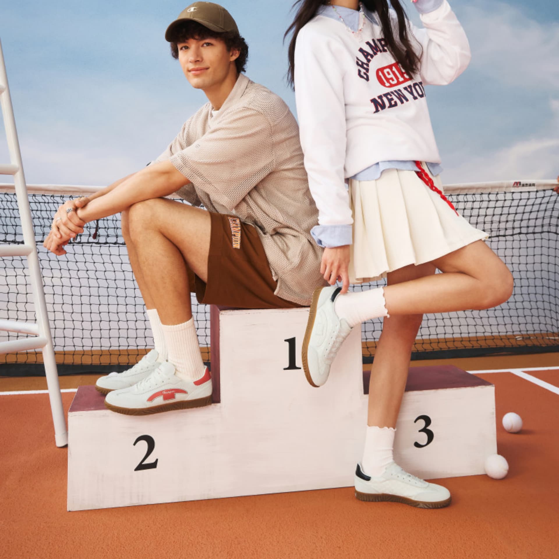 Кроссовки Champion Balance Low Top Скейтборд Обувь Мужская Молочно-белый Старый Красный - изображение 6