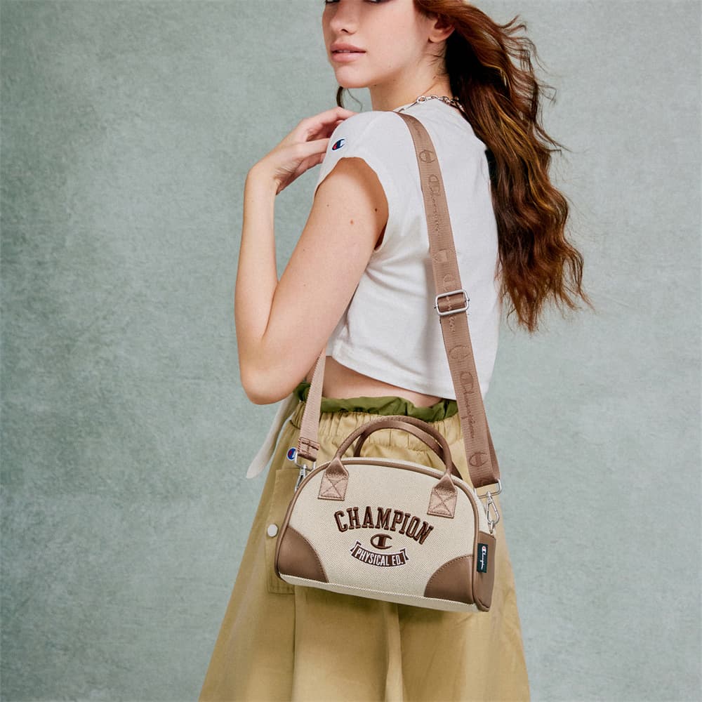 Сумка Champion Artificial Leather с тканевой сумкой унисекс черный темно-синий светло-коричневый - изображение 5