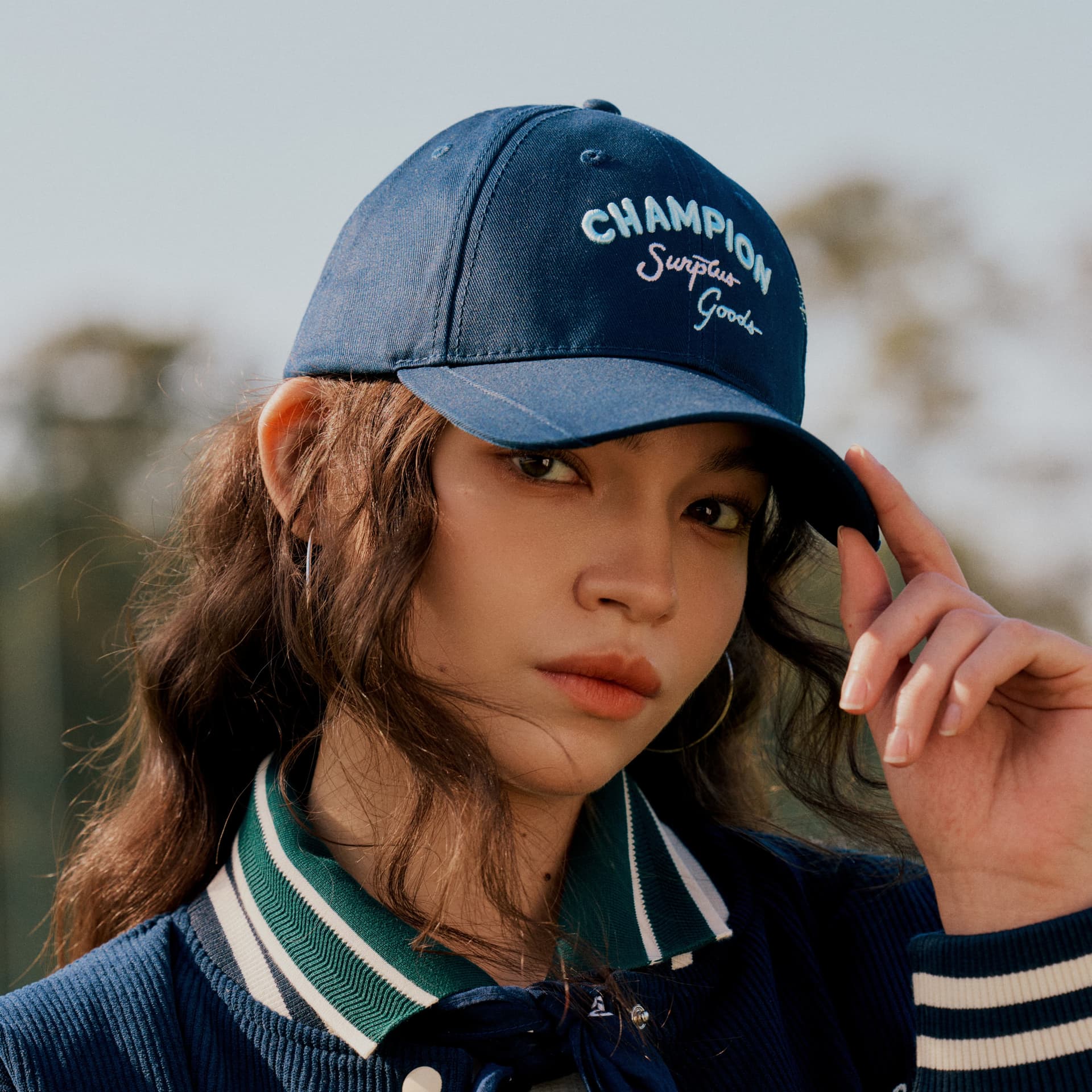 Кепка Champion Хлопковые кепки унисекс Champion Черный Карамельный Бежевый Молочный Белый Морской Синий - изображение 5