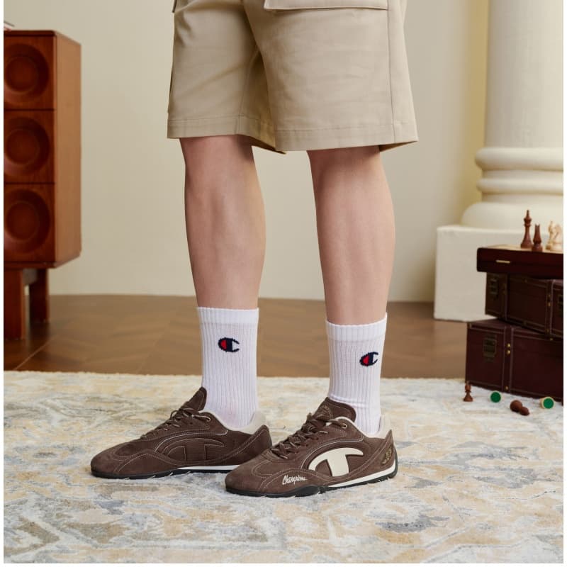 Кроссовки Champion Low-Top Повседневная Обувь Мужская Шишка Коричневый Кремовый Абрикос Бежевый - изображение 6