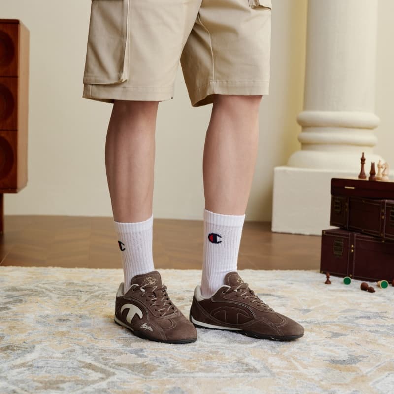 Кроссовки Champion Low-Top Повседневная Обувь Мужская Шишка Коричневый Кремовый Абрикос Бежевый - изображение 7