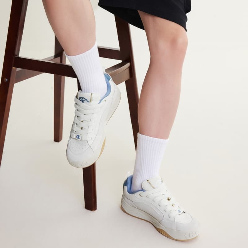 Кроссовки Champion Skate Shoes Low Top Молочно-белый Timeless Blue Женские - изображение 8