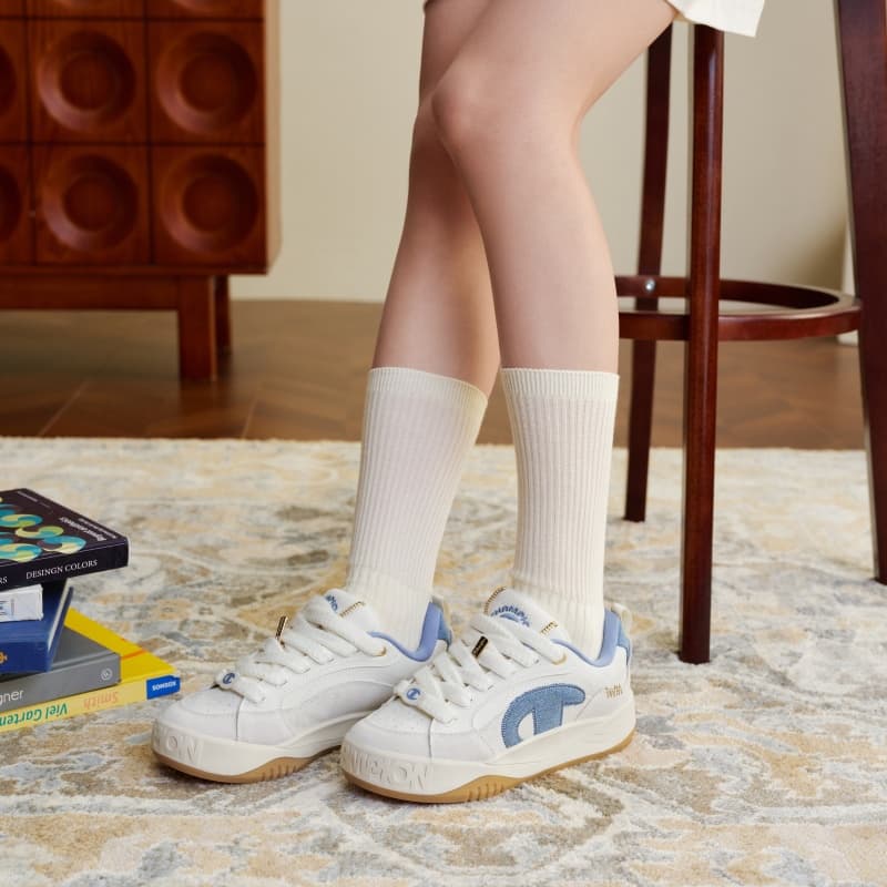 Кроссовки Champion Skate Shoes Low Top Молочно-белый Timeless Blue Мужской - изображение 6