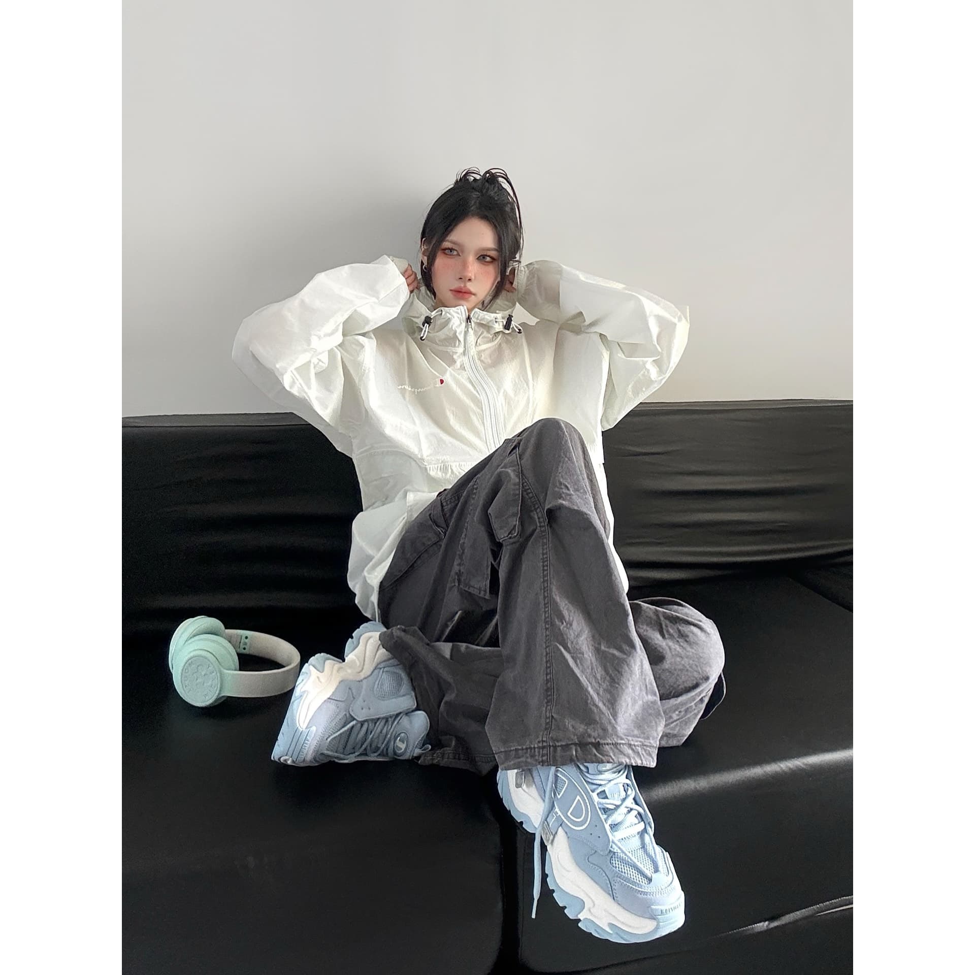 Кроссовки Champion Champ XXL Aurora Ткань Искусственная кожа на платформе Модный Повседневный Удобный Универсальный Противоскользящий Износостойкий Увеличение роста Лоу-топы Толстоподошвенные кроссовки Унисекс Peak Blue/Champion White - изображение 8