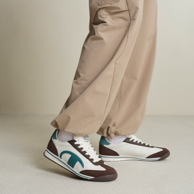 Кроссовки Champion Low-Top Повседневная Обувь Мужская Барочный Коричневый Молочный Белый - изображение 8