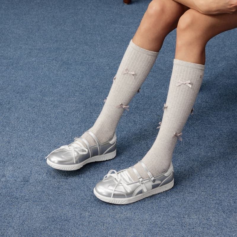Кроссовки Champion Low Top Повседневная обувь Женская Серебряный Белый Молочно-белый - изображение 8