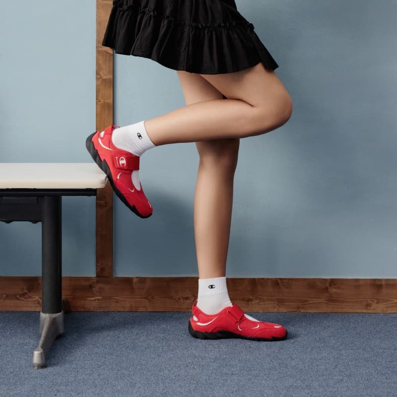 Тапочки Champion Повседневная обувь Женская Aurora Red Молочный Белый - изображение 6