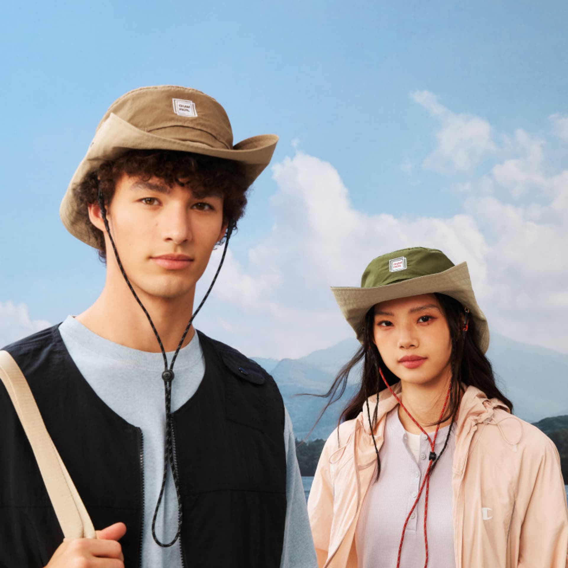 Панама Champion Cowboy Bucket Hat Универсальный модный спортивный повседневный минималистичный классический винтажный логотип бренда легкий индивидуальный нейлон шляпы ведра унисекс парный - изображение 20