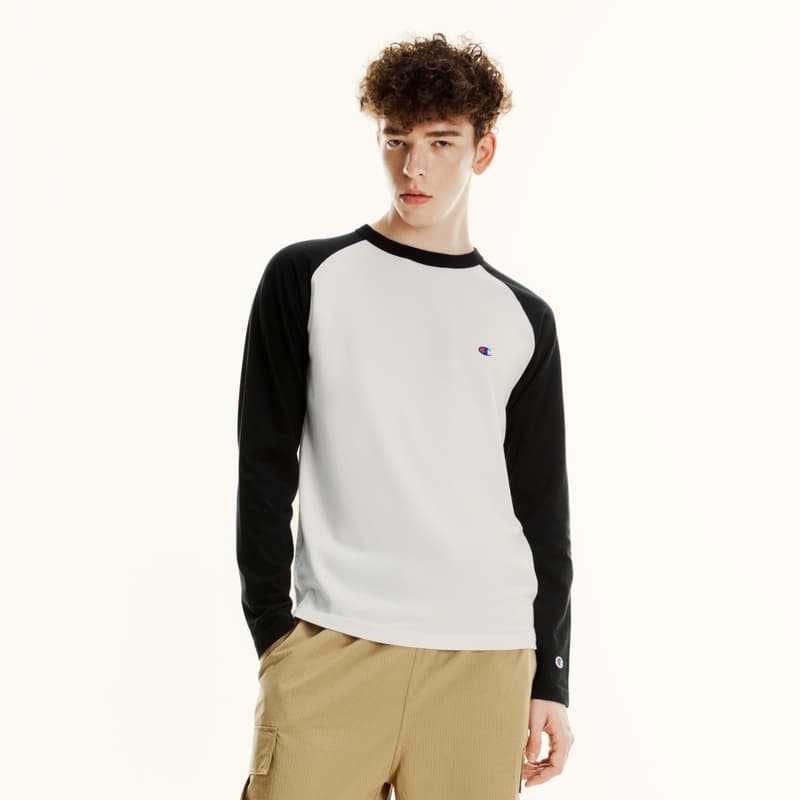 Кофта Champion Long Sleeve Tee White Black - изображение 4