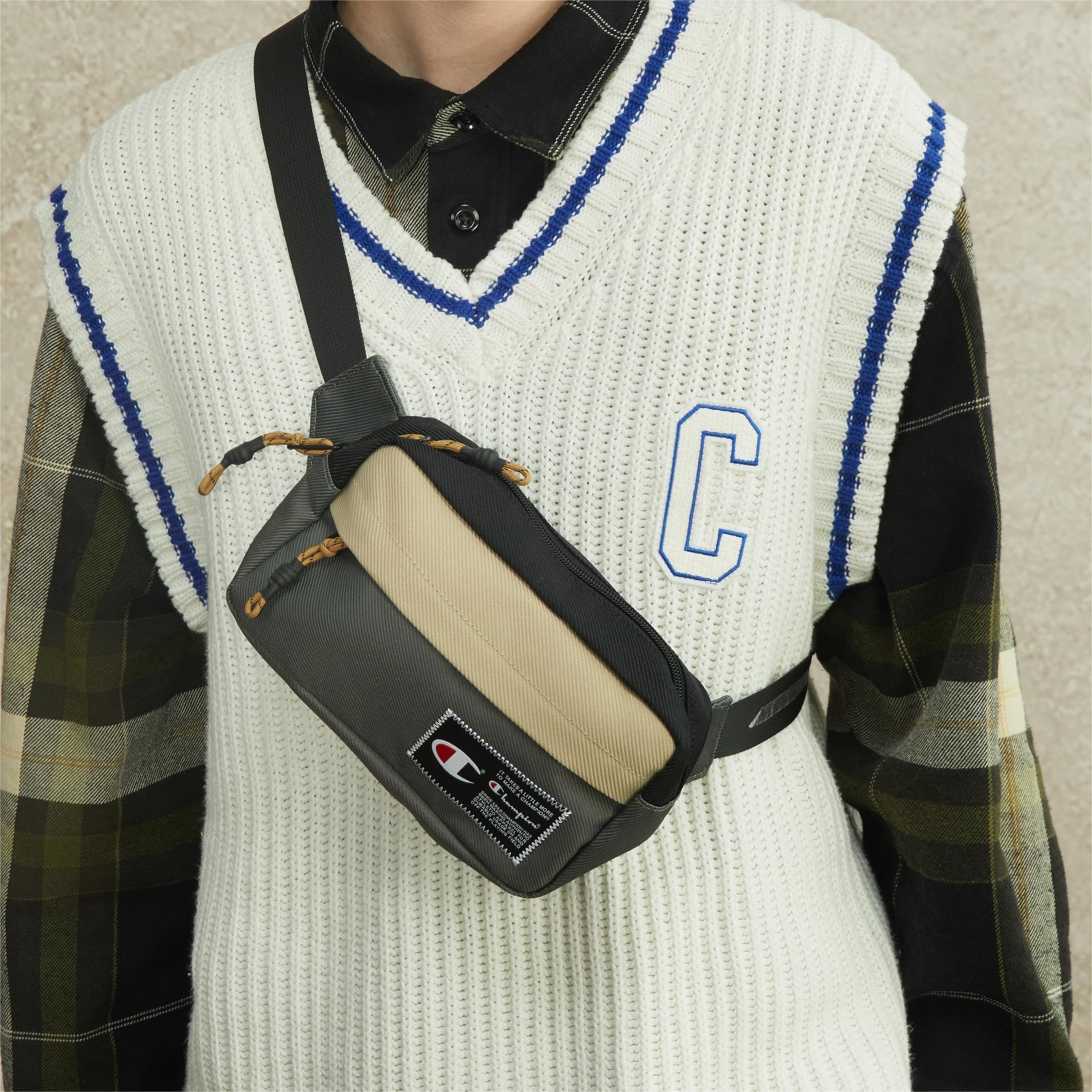 Поясная сумка Champion Classic Logo Colorblock Waist Bag Green - изображение 2