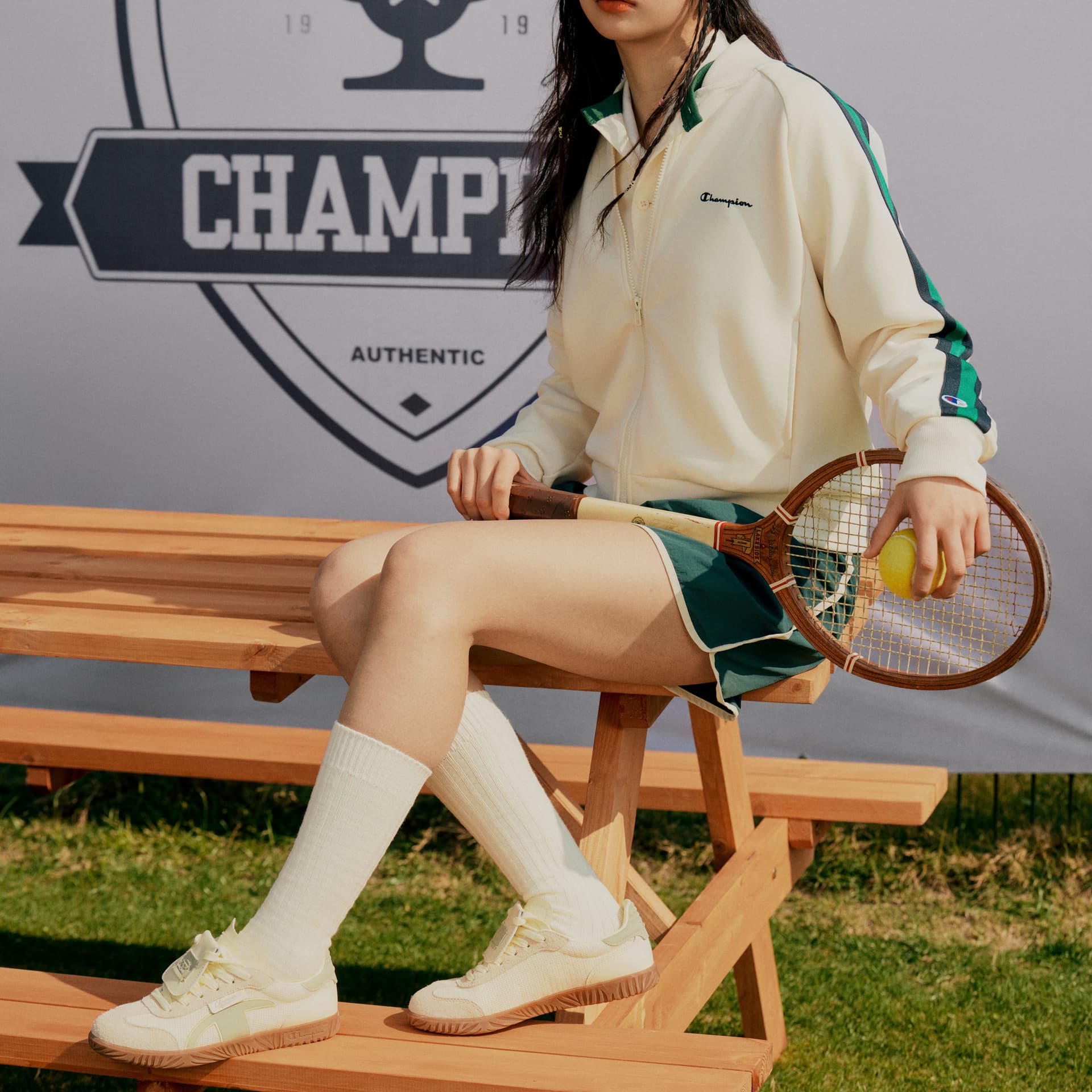 Кроссовки Champion T-trainer Классический логотип Удобный винтаж Съемный язычок обуви Многоцветный контрастные цвета Повседневный спорт Универсальный Лоу-топы Повседневная обувь для скейтборда Женский Небесно-желтый/карамельно-бежевый - изображение 8