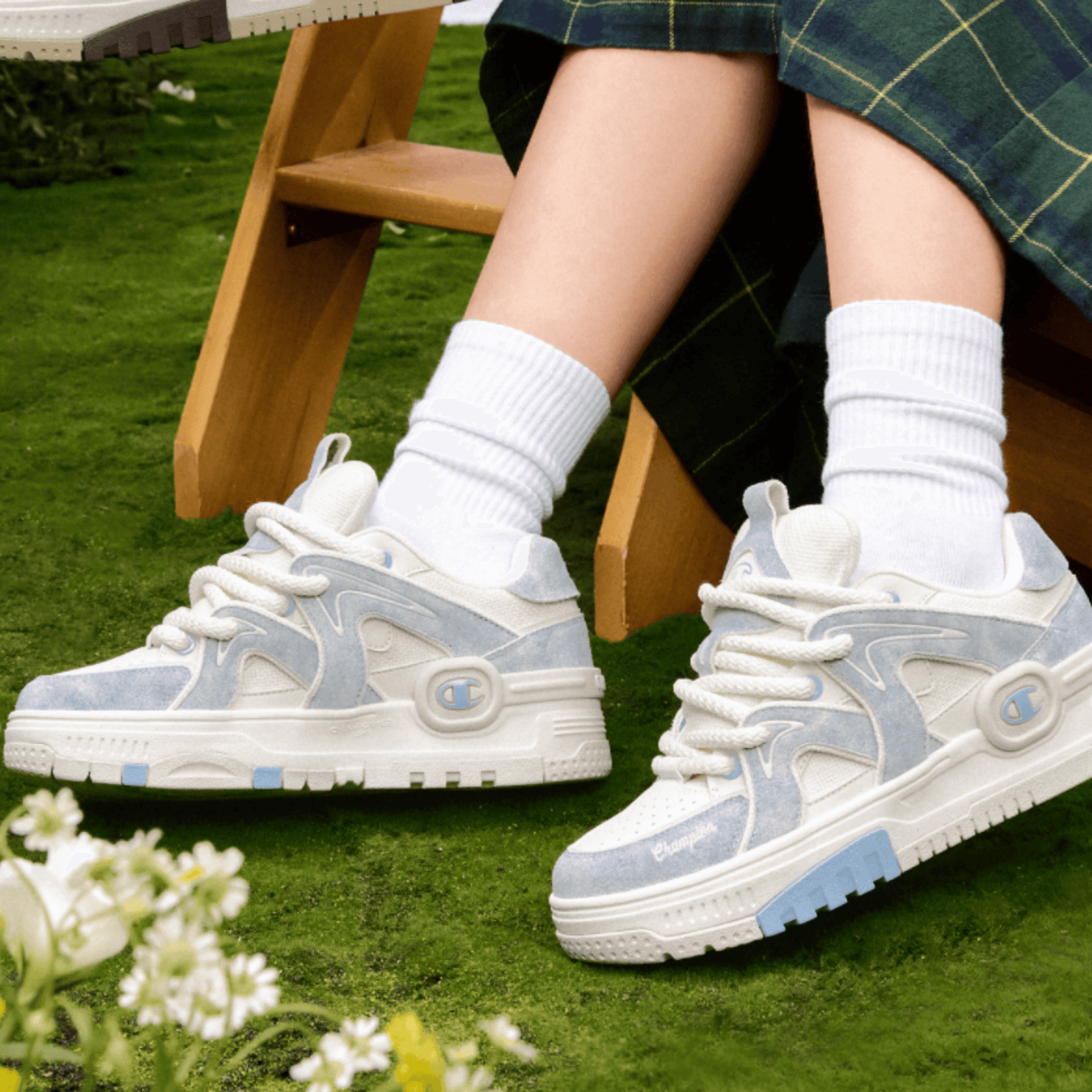Кроссовки Champion Karst Skate Milk White/Peak Blue - изображение 7