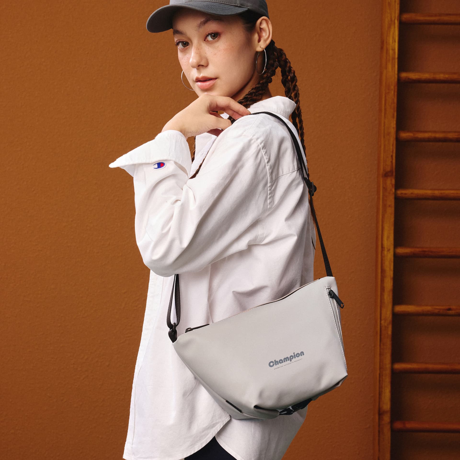 Сумка через плечо Champion Artificial Leather Shoulder Bag Unisex Чемпион Искусственная Кожа Плечевая Сумка Унисекс - изображение 6