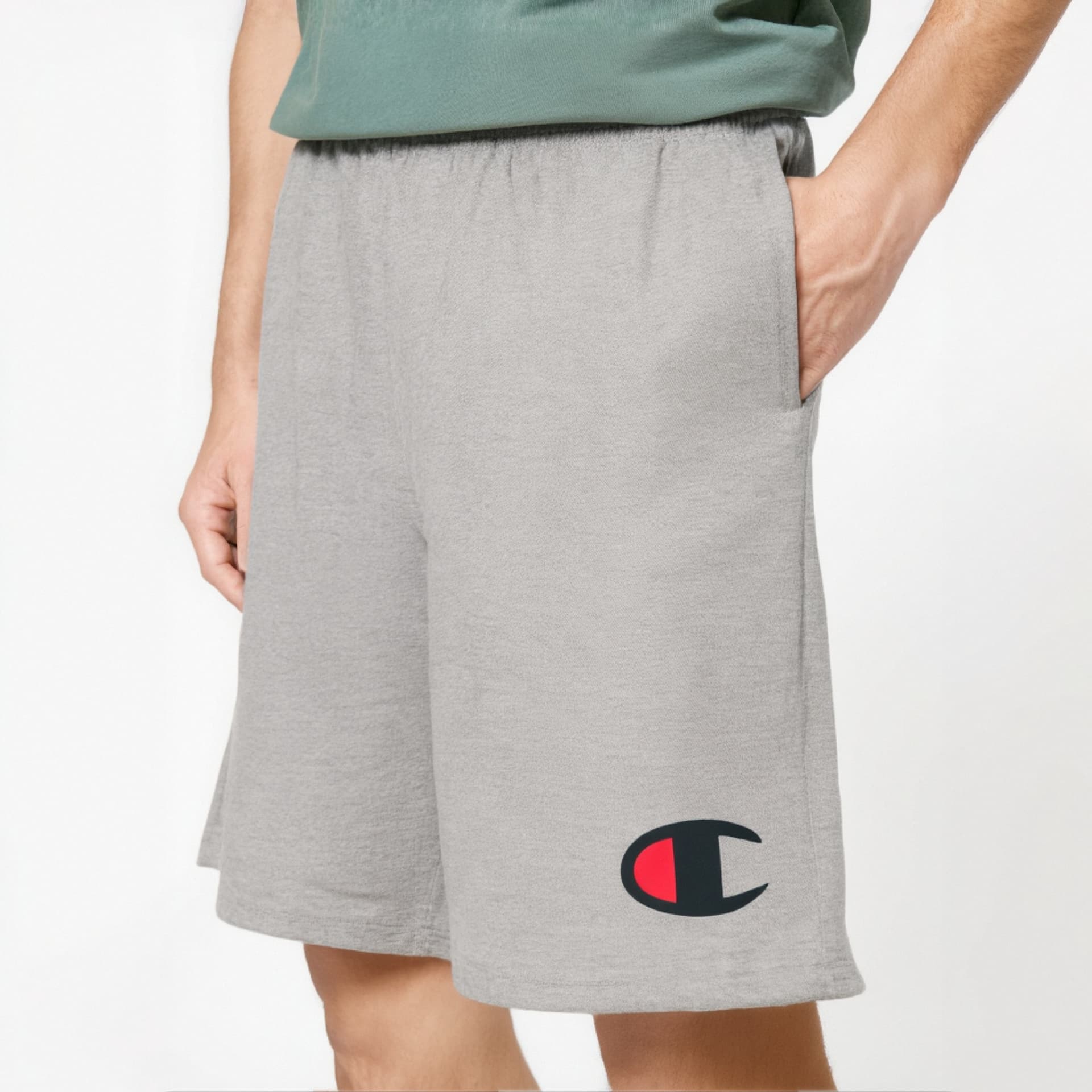 Шорты Champion Logo Print Shorts Light Grey - изображение 5