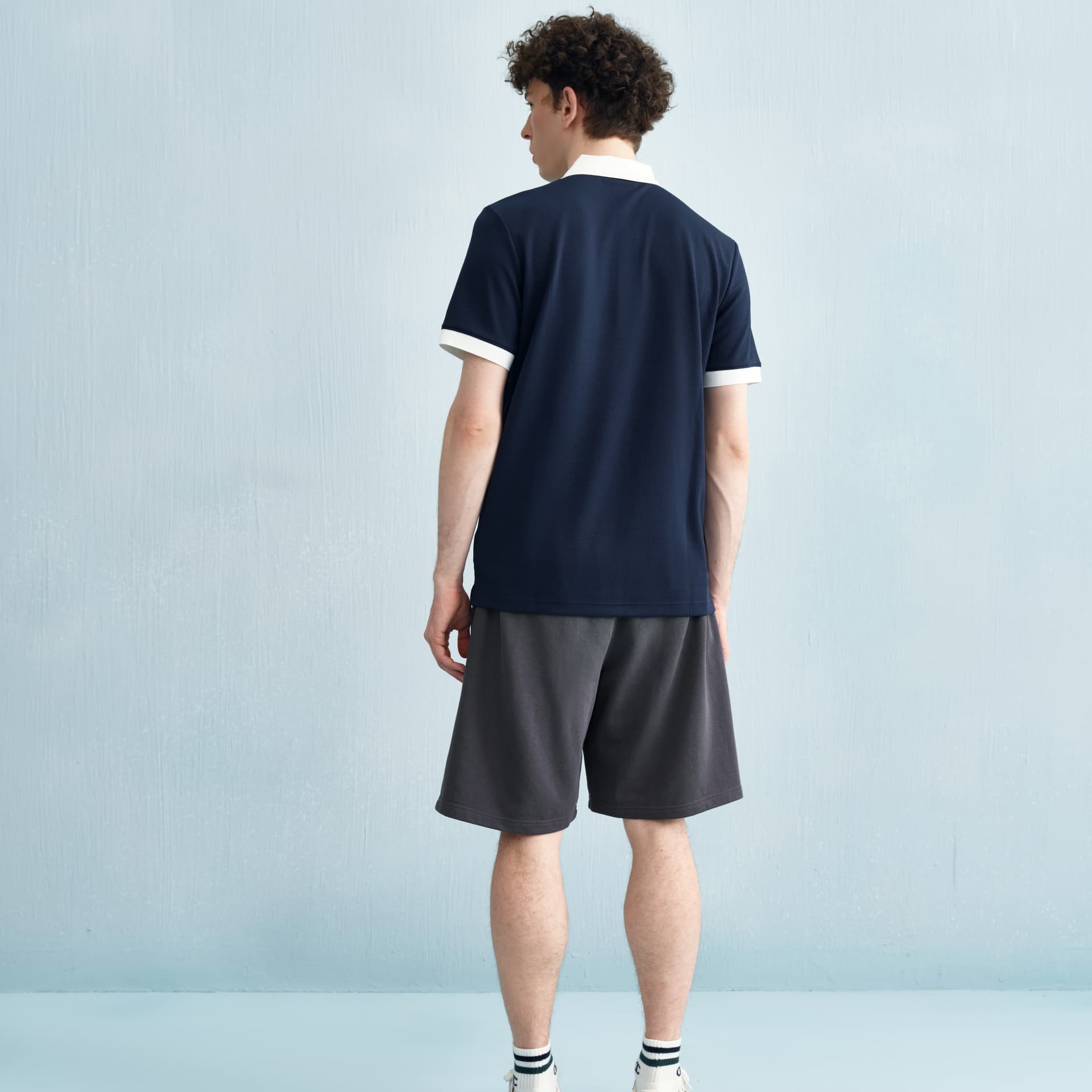 Поло Champion SS25 MENS CASUAL Универсальный повседневный минималистичный винтаж классический индивидуальный контрастные цвета легкий короткий рукав поло версия для США унисекс - изображение 3