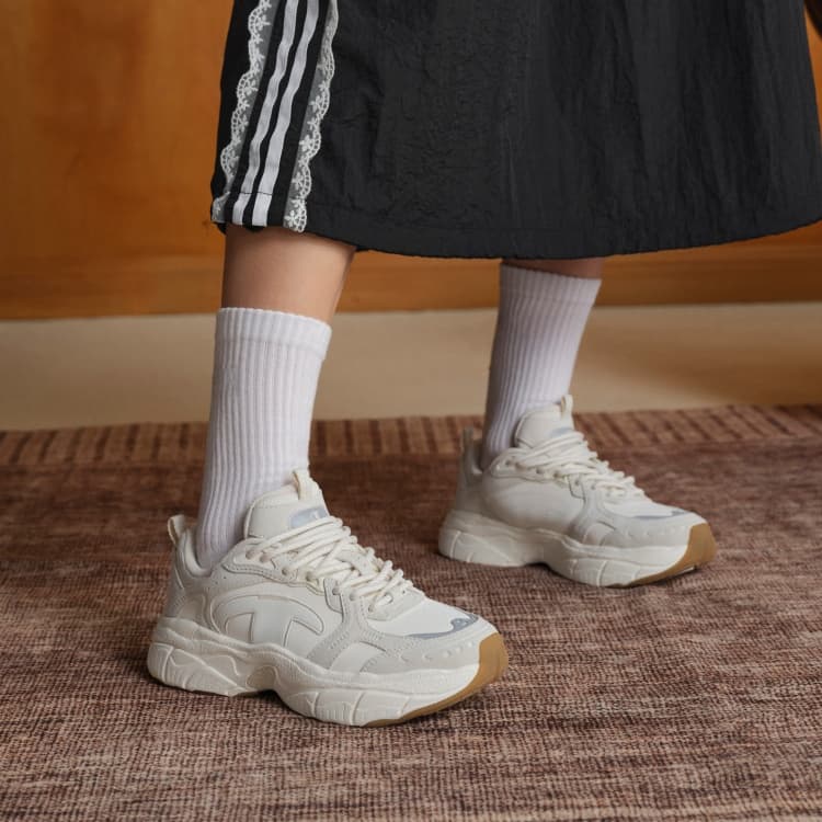 Кроссовки Champion Chunky Sneakers Low Top Milk White Linen Women's - изображение 8