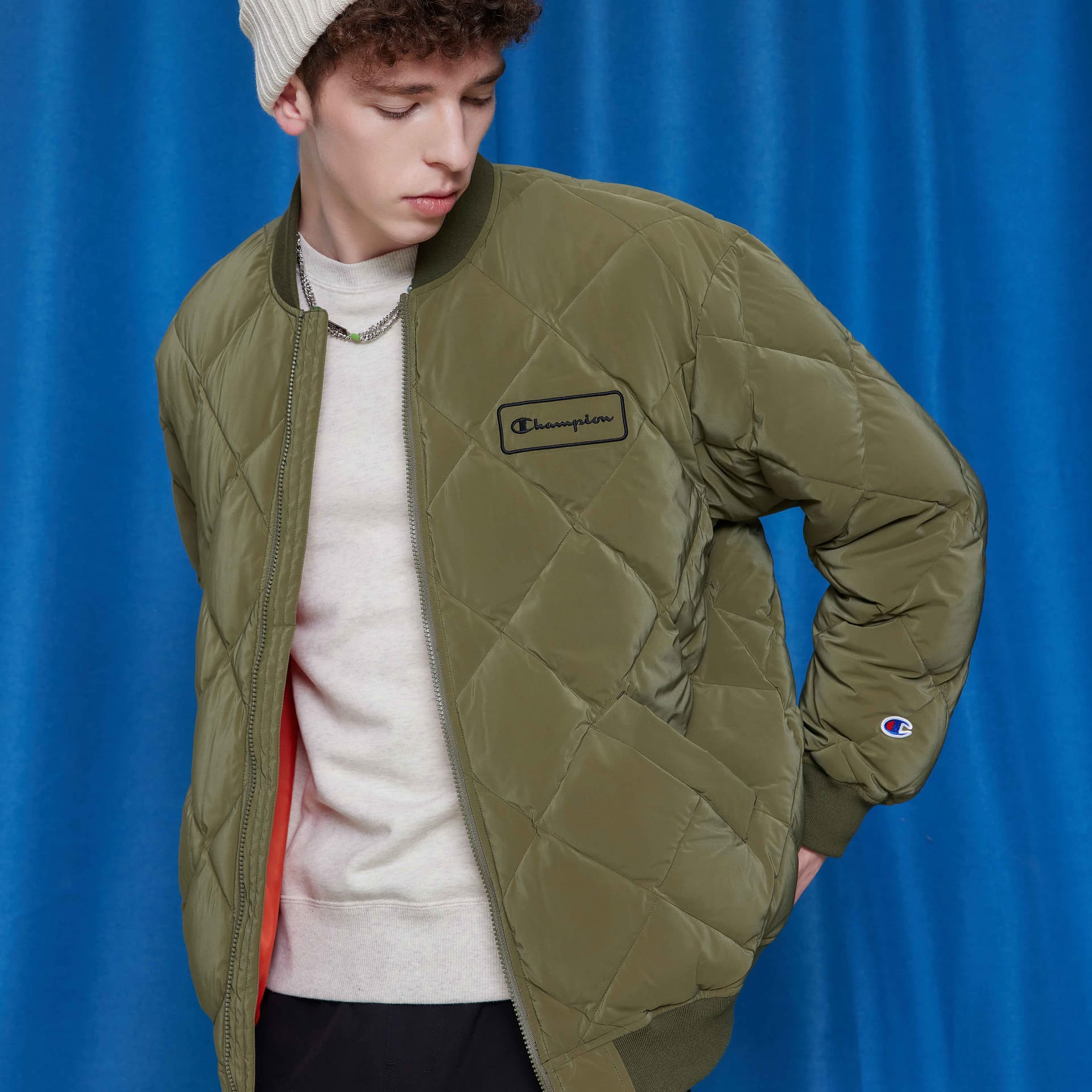 Зимняя куртка Champion FW22 logo - изображение 4