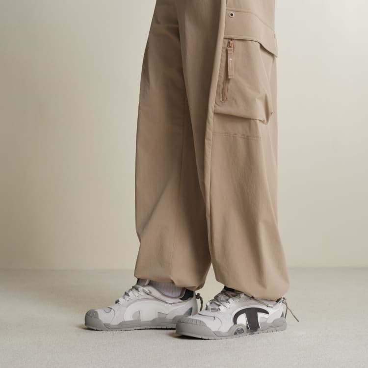 Кроссовки Champion Low-Top Скейтборд Обувь Мужская Молочно-Белый Осенний Лунный Серый - изображение 8