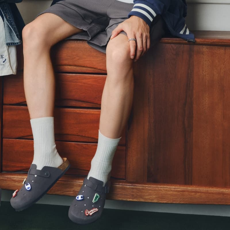 Сандалии Champion Обувь Birkenstock Унисекс Mist Серый - изображение 5