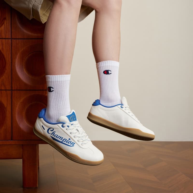 Кроссовки Champion Skate Shoes Low Top Молочно-белый Синий Агат Мужской - изображение 6