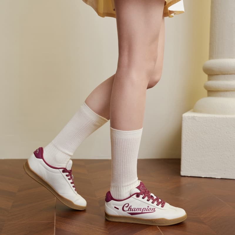 Кроссовки Champion Skate Shoes Low Top Linen Saddle Red Women's - изображение 7