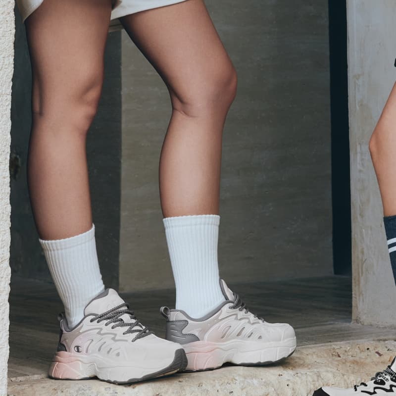 Кроссовки Champion Low Top массивные кроссовки женские Молочно-белый Бархат Светло-коричневый - изображение 6