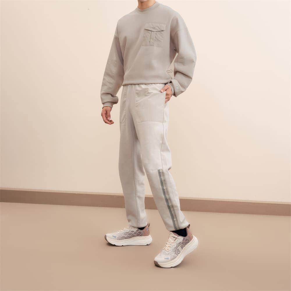Штаны Champion FW24 C Tech Вязаные тренировочные штаны унисекс серые - изображение 4