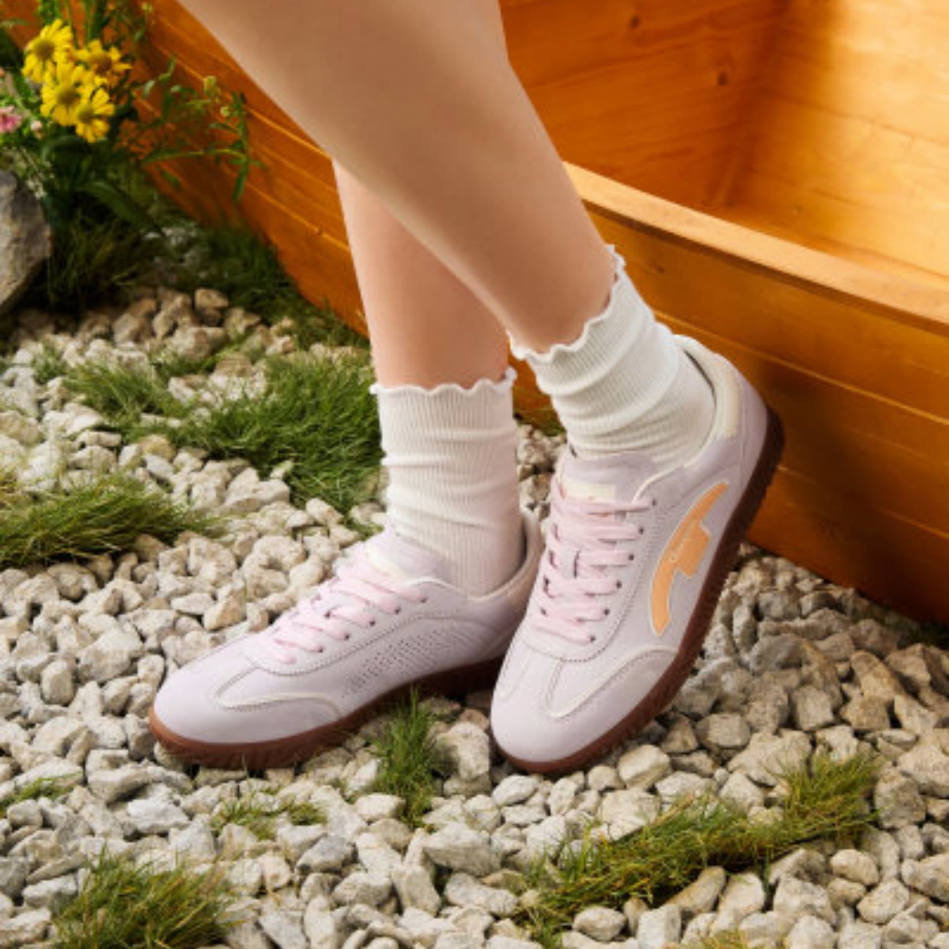 Кроссовки Champion T Trainers 2,0 Low Топ Скейтборд Обувь Женская Розовый Ромб Мягкий Персиковый - изображение 6