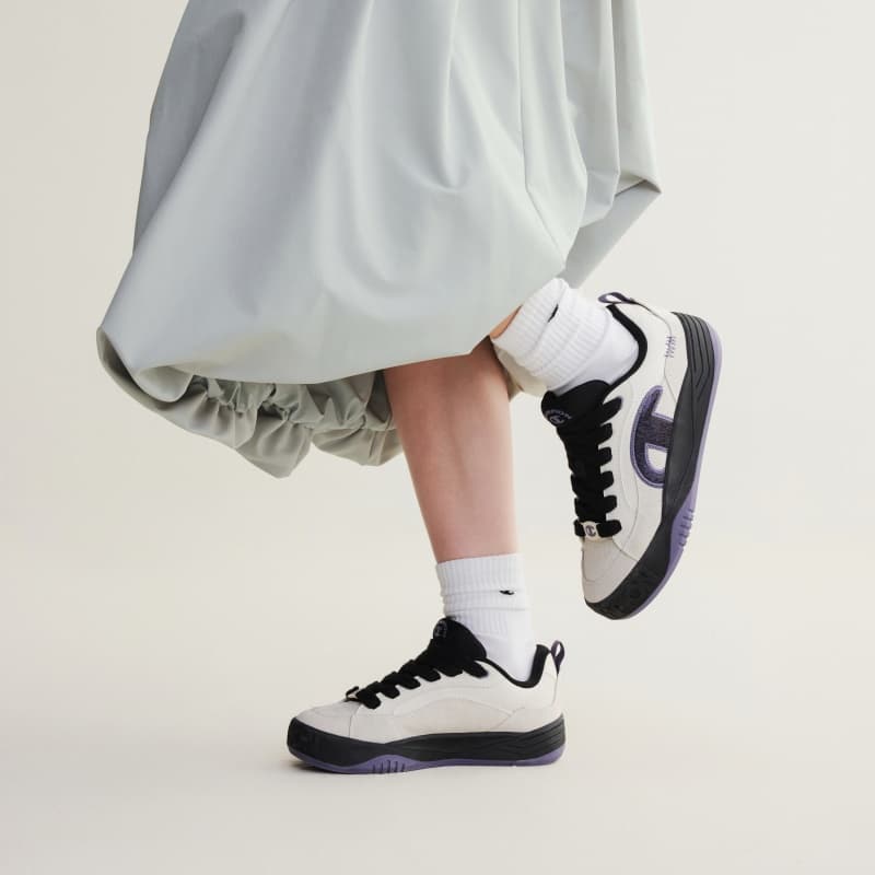 Кроссовки Champion Skate Shoes Low Top Молочно-белый Черный Женские - изображение 7