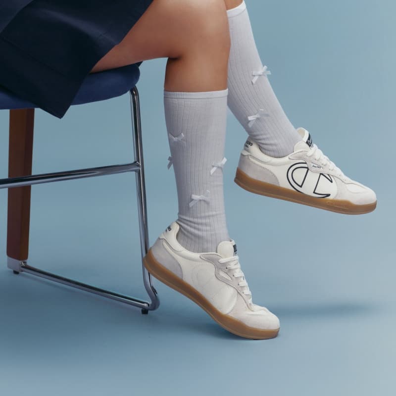 Кроссовки Champion Low Top Повседневная обувь Женская Молочно-белый Черный - изображение 8