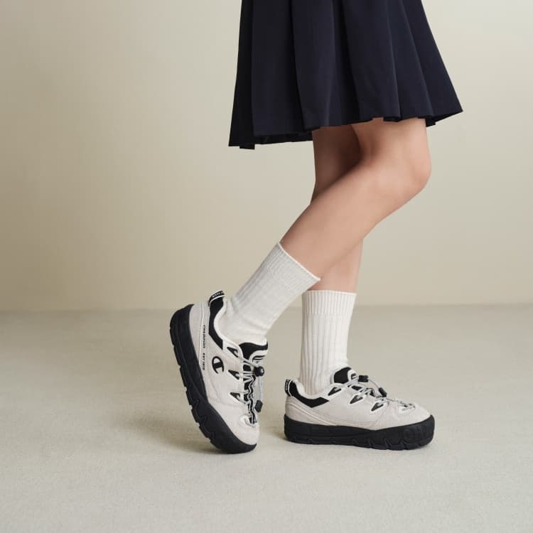 Кроссовки Champion Skate Shoes Low Top Молочно-белый Черный Женские - изображение 8