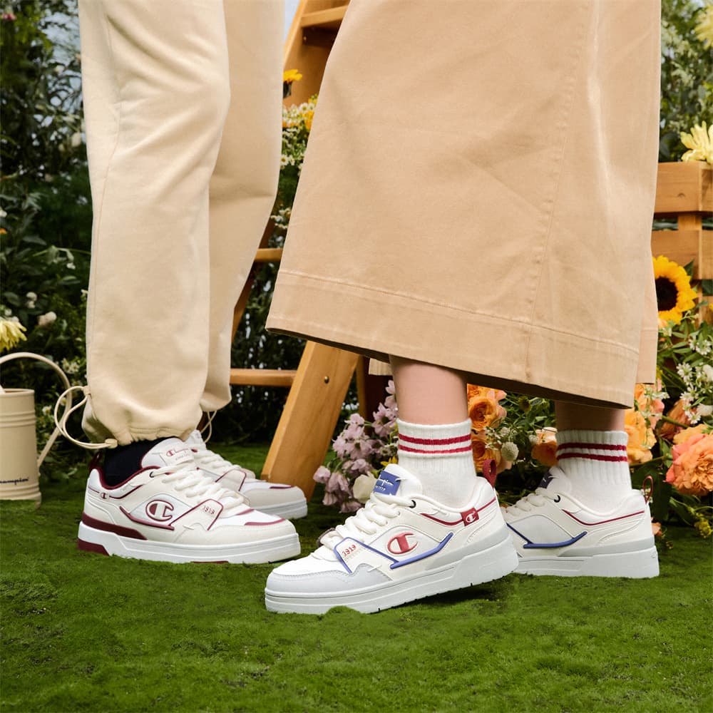 Кроссовки Champion Low Top Скейтборд Обувь Унисекс Молочно-белый День Каменно-серый - изображение 7
