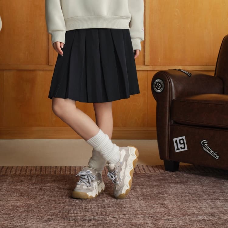 Кроссовки Champion Skate Shoes Low-Top Pine Velvet Light Brown Linen Women's - изображение 6