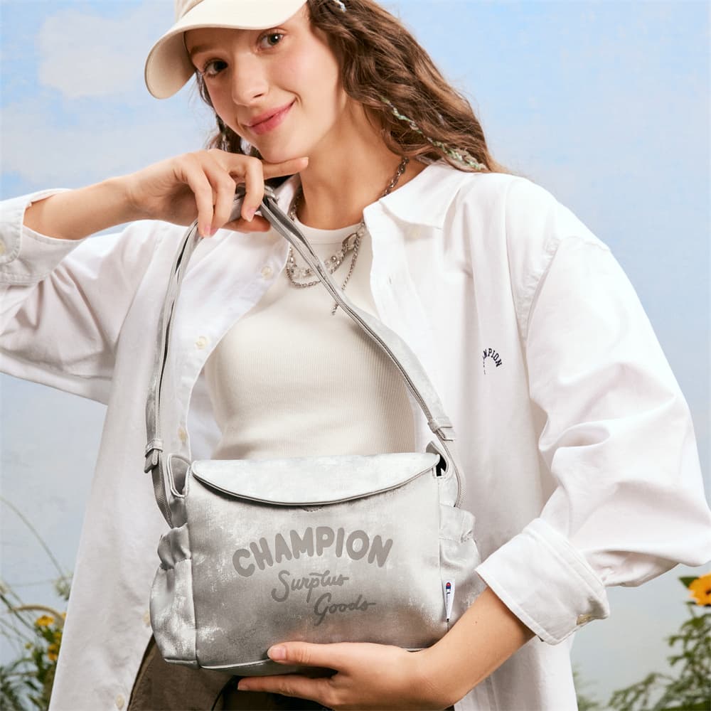 Мини-сумка Champion Denim Сумка через плечо Стандартная (Стандартная) Унисекс Лунный камень Синий Дымчатый Серый Гелиолит Серый - изображение 16