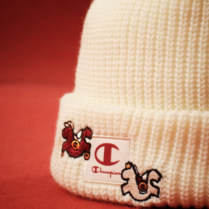 Шапка Champion Horse Year Box Script Beanie Horse SS26 Вышитый узор Универсальный модный повседневный комфортный теплый Шапки-бини Унисекс Парный - изображение 5