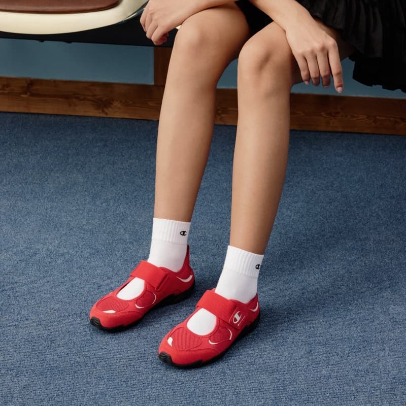 Тапочки Champion Повседневная обувь Женская Aurora Red Молочный Белый - изображение 7